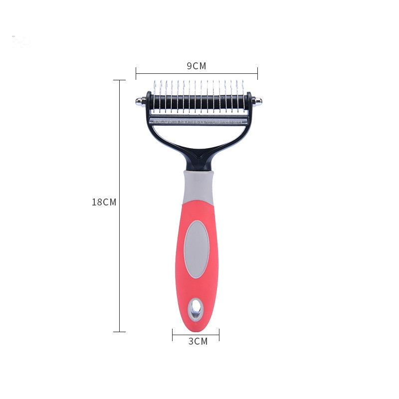 KFX-3059773 Dual Purpose Pet Combs for Removing Loose Hair and Dead Knots in Dogs and Cats