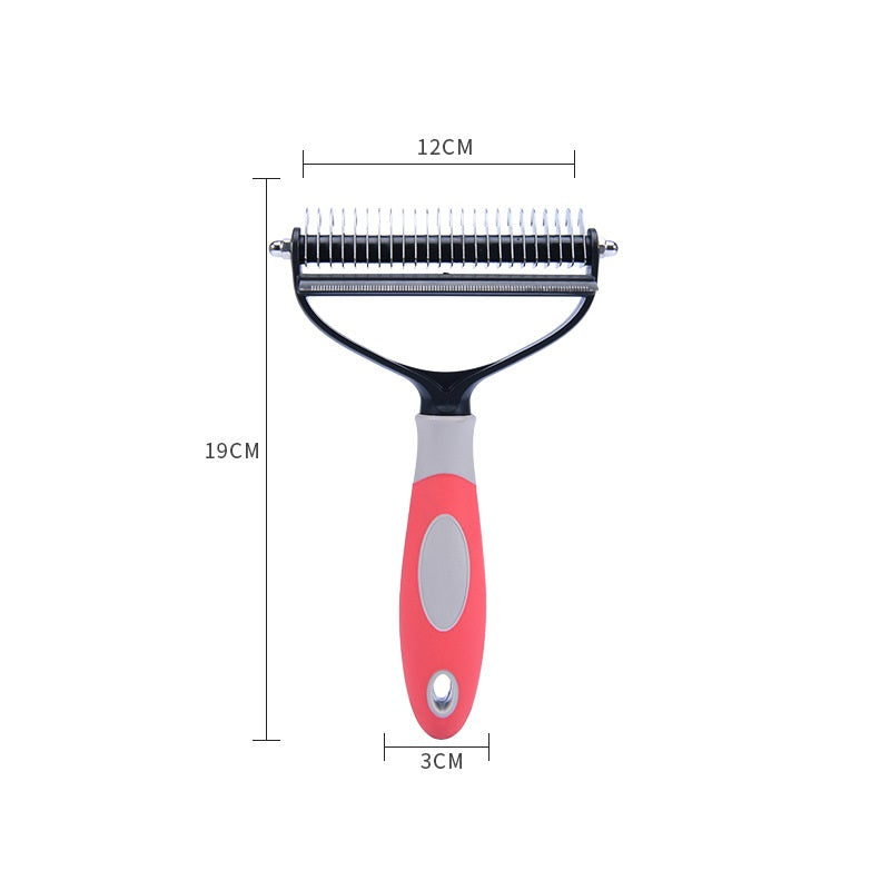 KFX-3059773 Dual Purpose Pet Combs for Removing Loose Hair and Dead Knots in Dogs and Cats