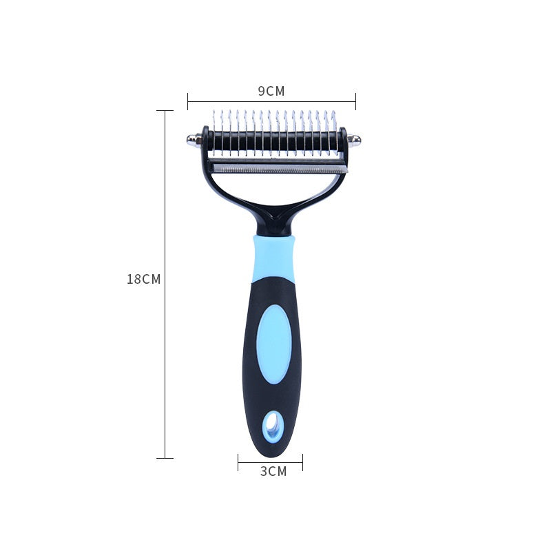 KFX-3059773 Dual Purpose Pet Combs for Removing Loose Hair and Dead Knots in Dogs and Cats