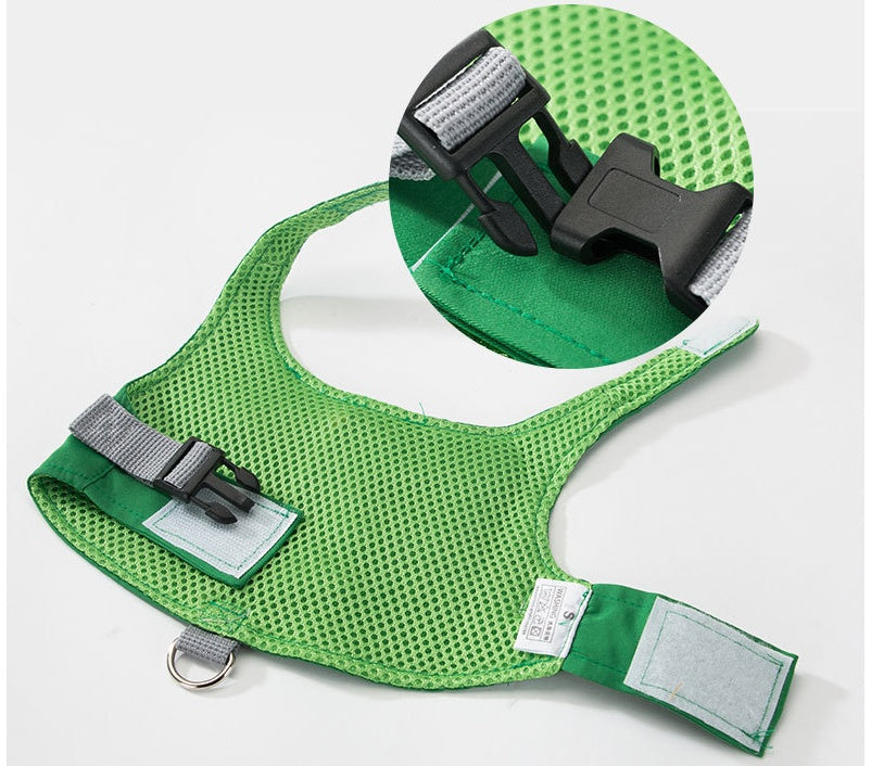 KFX-3063229 Cute Dinosaur Chest Strap with 1.2m Traction Belt for Pets