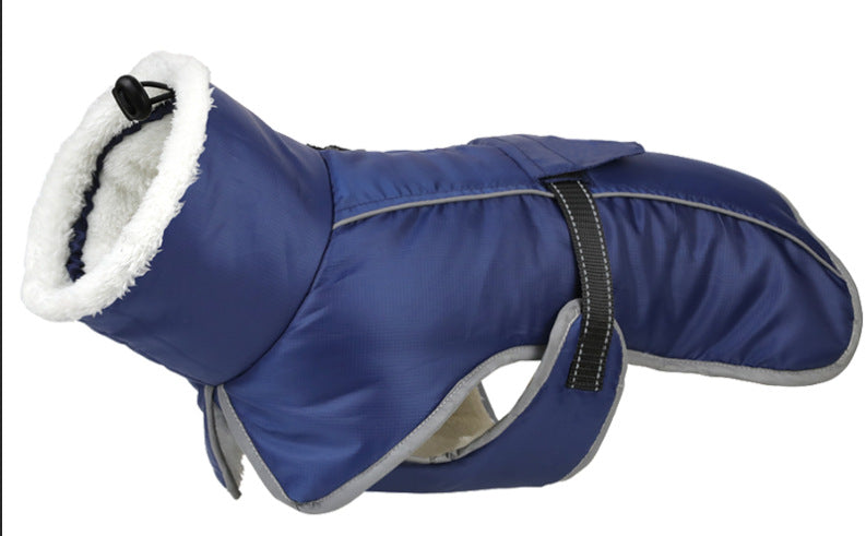 KFX-3063613 Cozy Waterproof Cold-Proof Cotton Coat for Pets - Ideal for Autumn and Winter