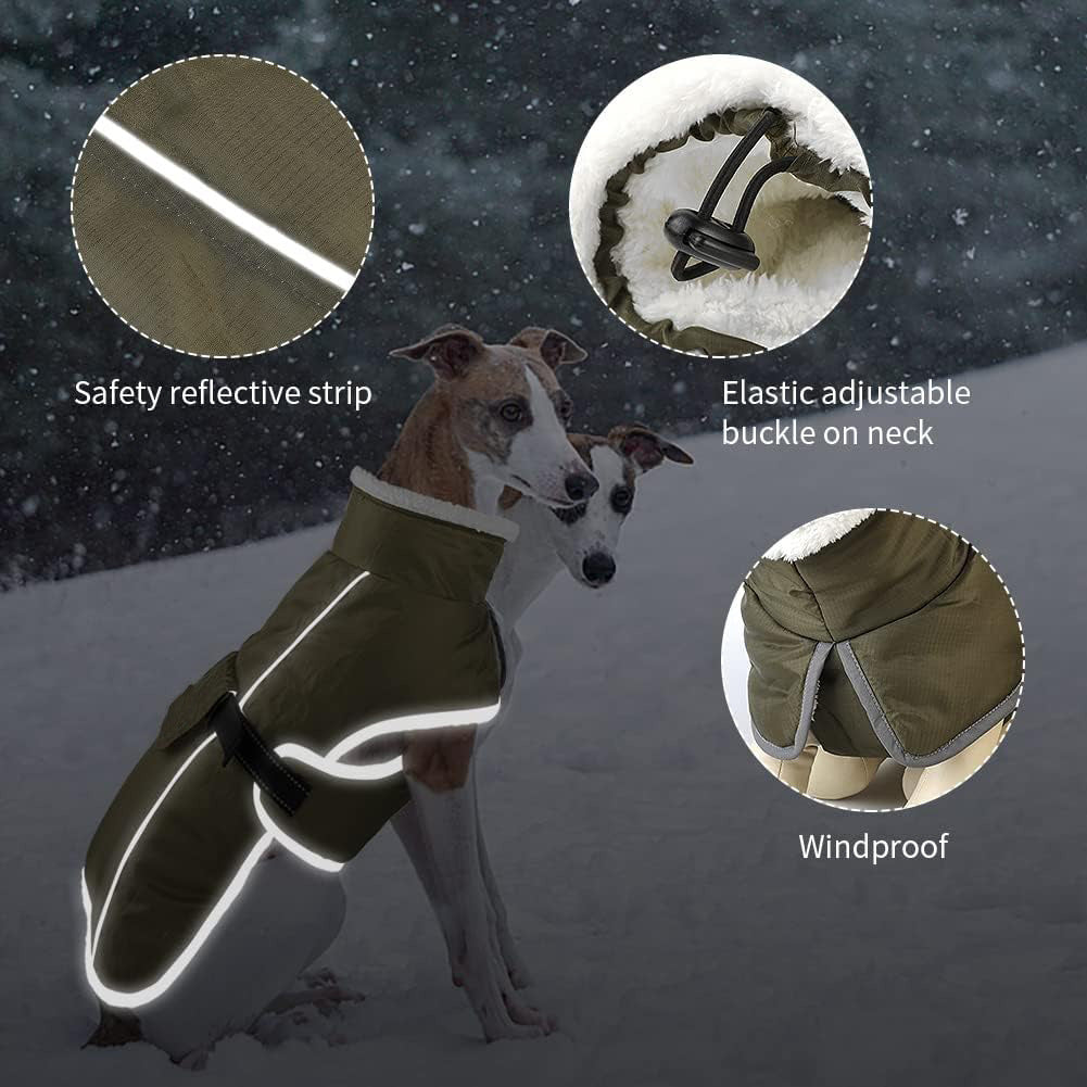 KFX-3063613 Cozy Waterproof Cold-Proof Cotton Coat for Pets - Ideal for Autumn and Winter
