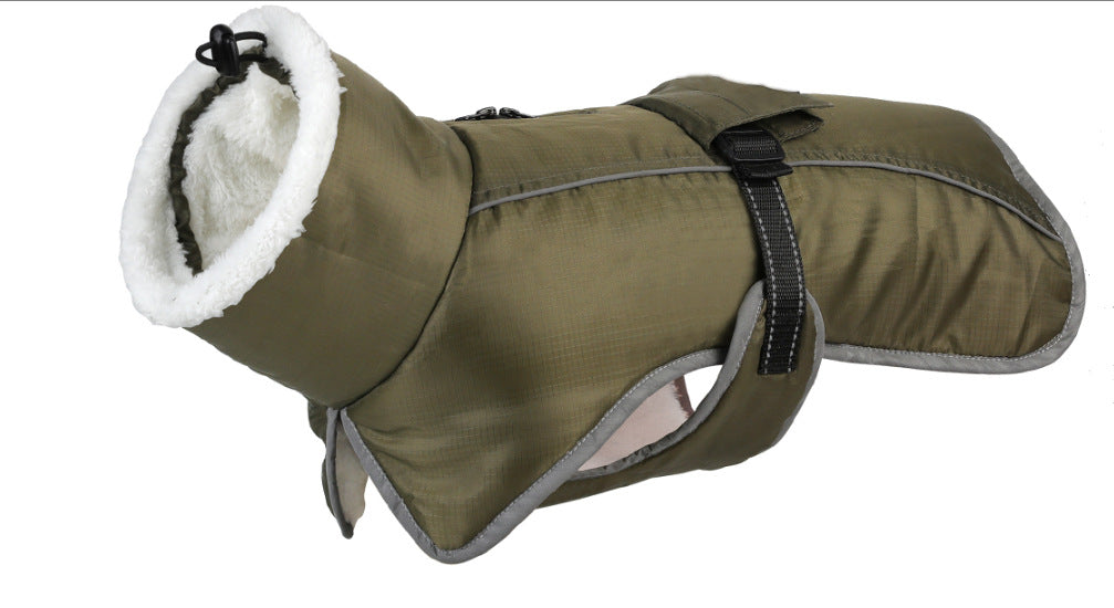 KFX-3063613 Cozy Waterproof Cold-Proof Cotton Coat for Pets - Ideal for Autumn and Winter