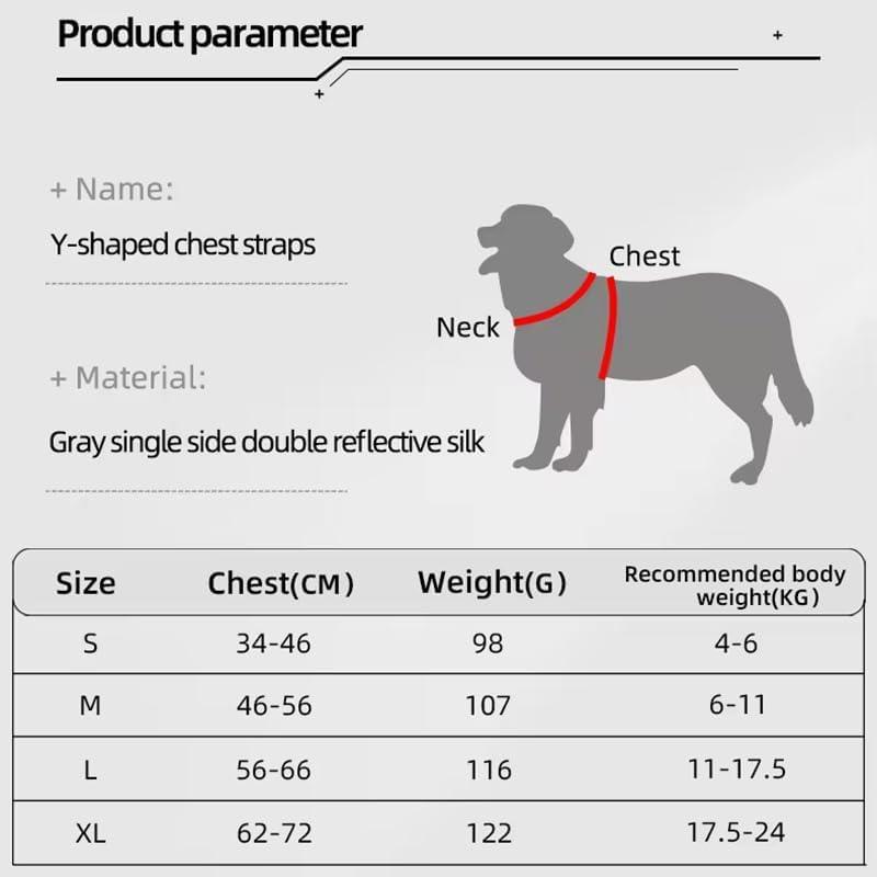 KFX-3065405 Adjustable Pet Harness with Leash Set - Comfortable No-Pull Design for Dogs and Cats, Reflective for Night Safety, Available in Multiple Sizes