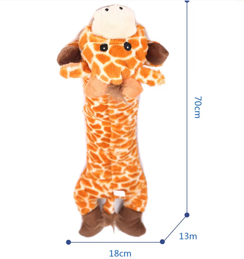 KFX-3070525 Dog Teddy Molar Sound Toy - Bite-Resistant Jacquard Velvet Design for Comfort and Training