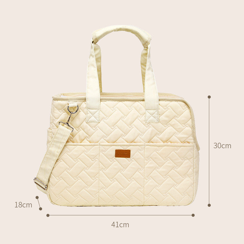 KFX-3071933 High-Capacity Portable Pets Handbag for Dogs and Cats – Soft Canvas with Ventilation