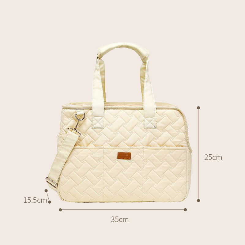 KFX-3071933 High-Capacity Portable Pets Handbag for Dogs and Cats – Soft Canvas with Ventilation