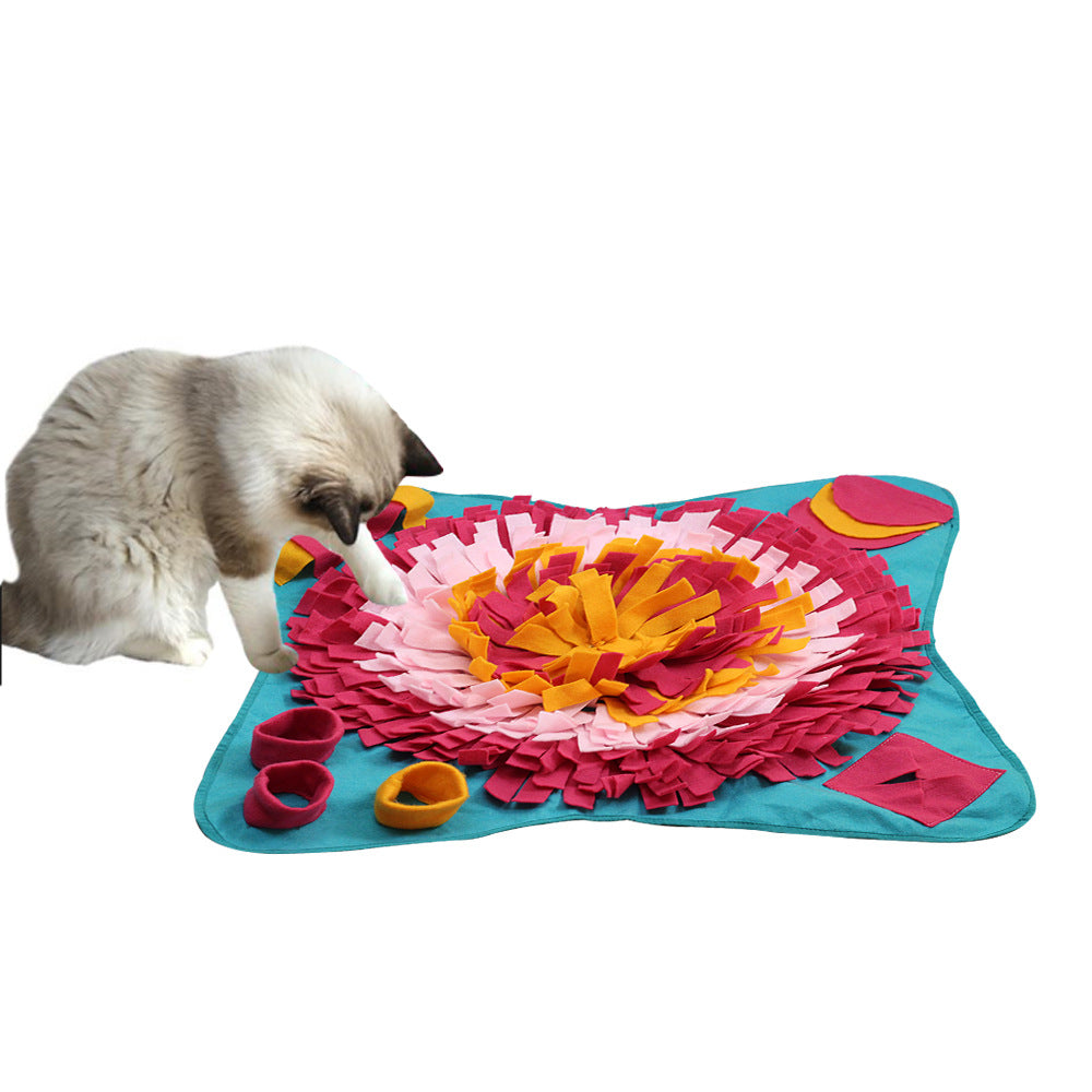 KFX-3076285 Interactive Blue Felt Cloth Pet Educational Bite Toy