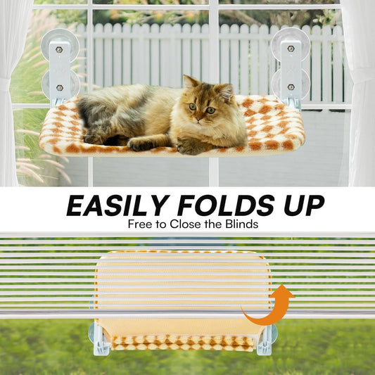 KFX-3077053 Cozy Cat Hammock for Indoor and Balcony Use - Available in Orange and Grass Green