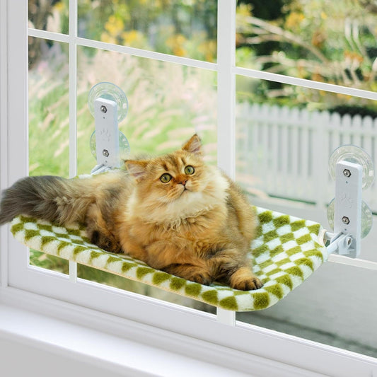 KFX-3077053 Cozy Cat Hammock for Indoor and Balcony Use - Available in Orange and Grass Green