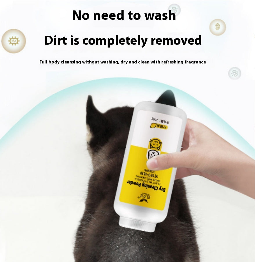 KFX-3077309 Pet Dry Cleaning Powder for Eye Dirt - Lemon, Rose, Mint, 260g