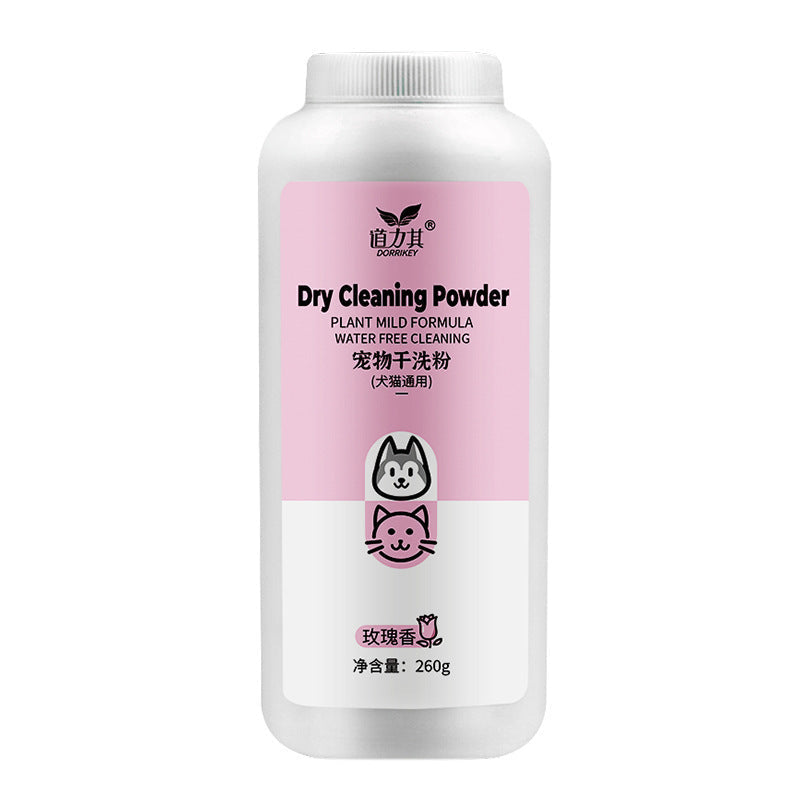 KFX-3077309 Pet Dry Cleaning Powder for Eye Dirt - Lemon, Rose, Mint, 260g