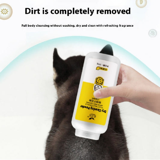 KFX-3077309 Pet Dry Cleaning Powder for Eye Dirt - Lemon, Rose, Mint, 260g
