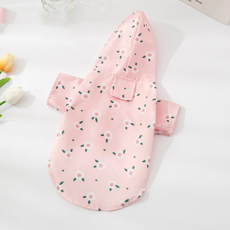 KFX-3082813 Fashionable Pet Raincoat in Cute Print Options for All Sizes