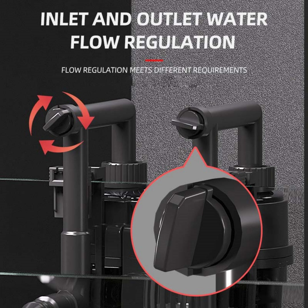 KFX-3084477 External Wall Hanging Fish Tank Filter with Large Capacity and Oil Absorption Function