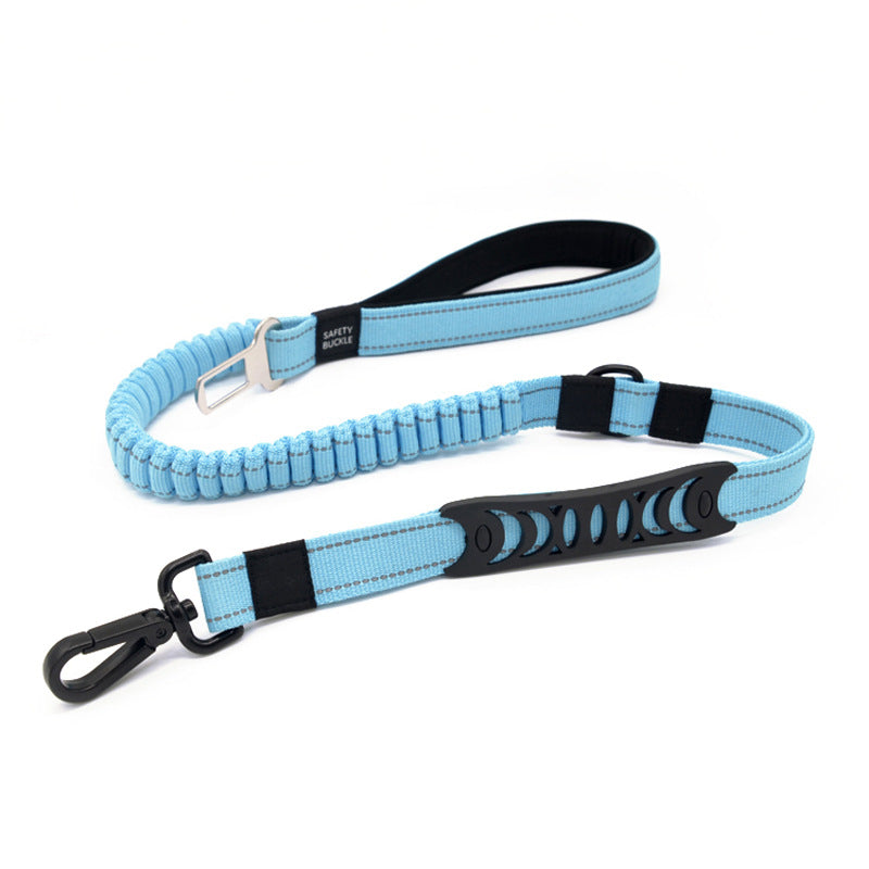 KFX-3084989 Elastic Pet Traction Rope, 110-150CM Adjustable Length, Multiple Colors Available, Suitable for Pets Up to 110 kg