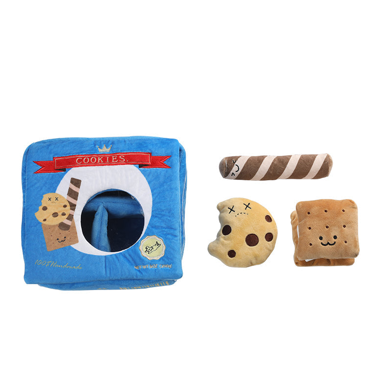 KFX-3086013 Puppy Plush Educational Toy Set for Dogs - Soft and Non-Irritating Chewing, Reduces Destructive Behavior
