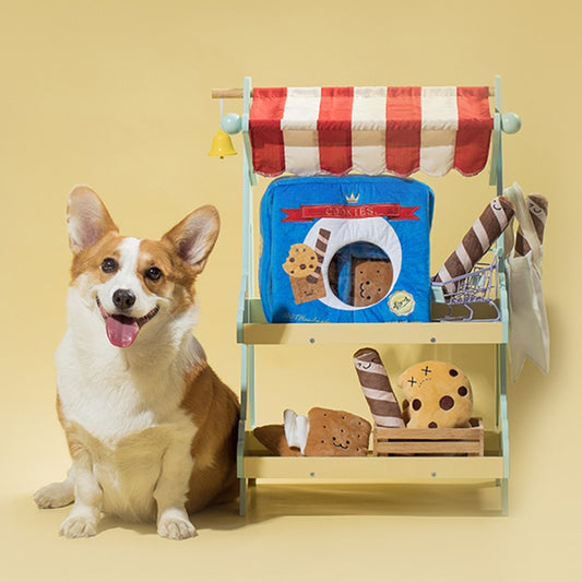 KFX-3086013 Puppy Plush Educational Toy Set for Dogs - Soft and Non-Irritating Chewing, Reduces Destructive Behavior