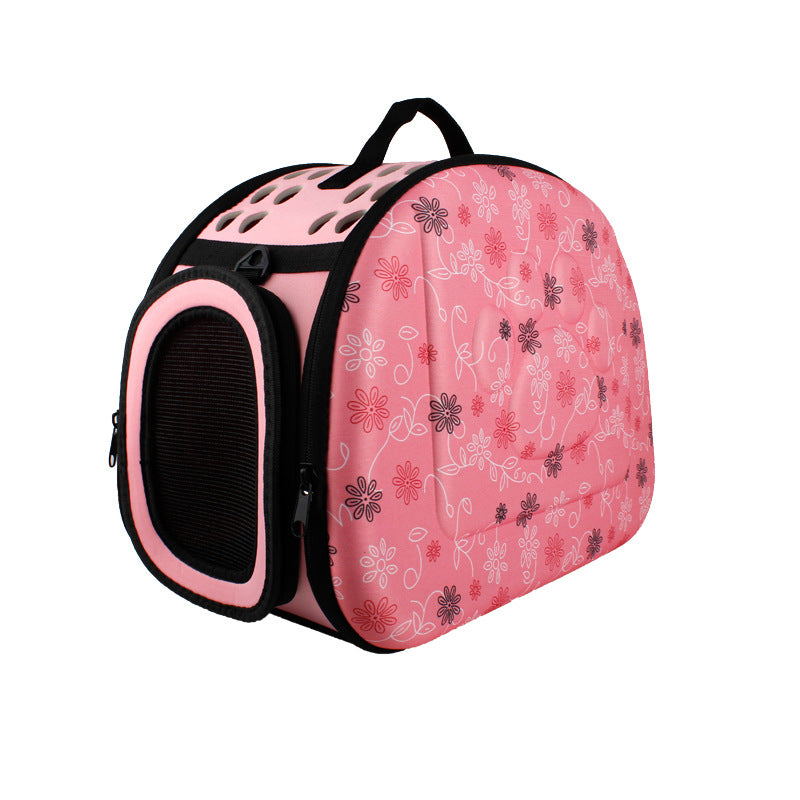 KFX-3087421 Foldable Portable Pet Shoulder Bag - Lightweight & Breathable Carrier for Small Dogs and Pets