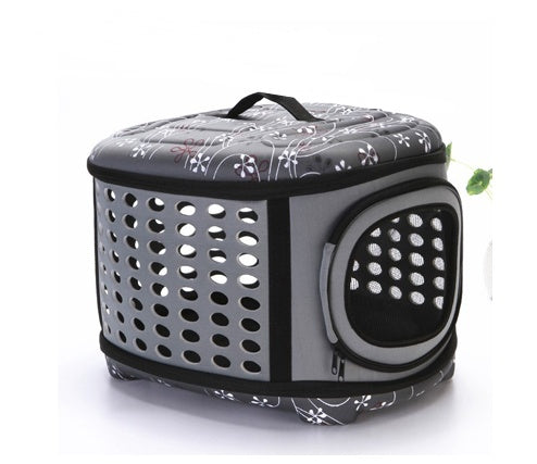 KFX-3087421 Foldable Portable Pet Shoulder Bag - Lightweight & Breathable Carrier for Small Dogs and Pets