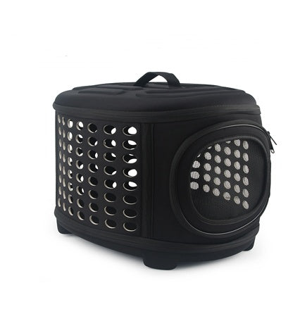 KFX-3087421 Foldable Portable Pet Shoulder Bag - Lightweight & Breathable Carrier for Small Dogs and Pets