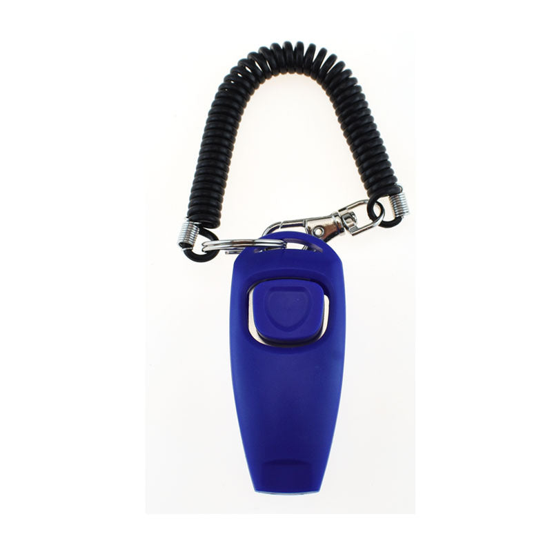 KFX-3091773 Two-in-One Pet Training Clicker and Whistle with Adjustable Wristband - Multiple Color Options Available
