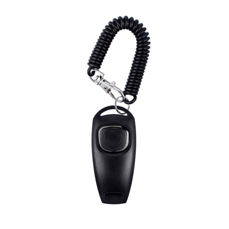 KFX-3091773 Two-in-One Pet Training Clicker and Whistle with Adjustable Wristband - Multiple Color Options Available