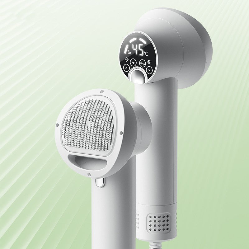 KFX-3092541 Smart Pet Hair Dryer with Comb Attachment for Dogs and Cats - Silent, Safe Grooming Tool
