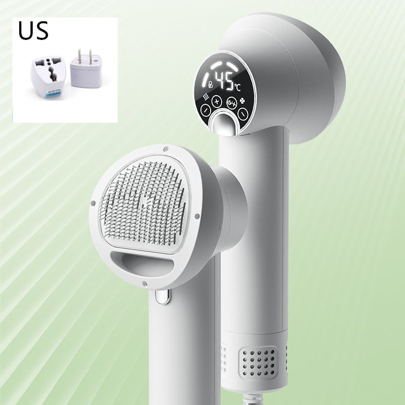 KFX-3092541 Smart Pet Hair Dryer with Comb Attachment for Dogs and Cats - Silent, Safe Grooming Tool