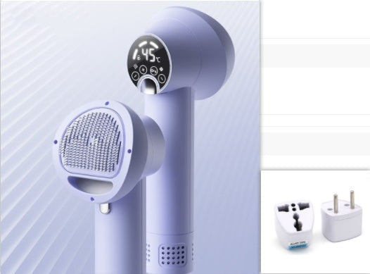 KFX-3092541 Smart Pet Hair Dryer with Comb Attachment for Dogs and Cats - Silent, Safe Grooming Tool