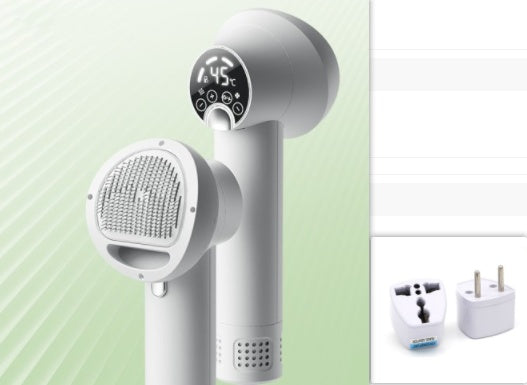 KFX-3092541 Smart Pet Hair Dryer with Comb Attachment for Dogs and Cats - Silent, Safe Grooming Tool
