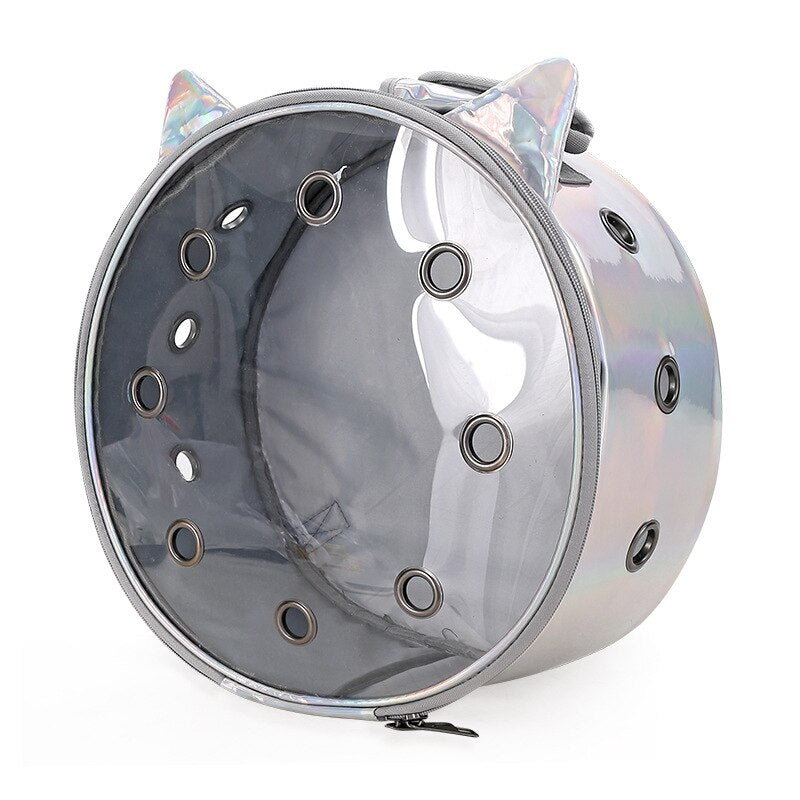 KFX-3093181 Transparent Pet Backpack for Cats and Small Dogs - Portable, Breathable Design