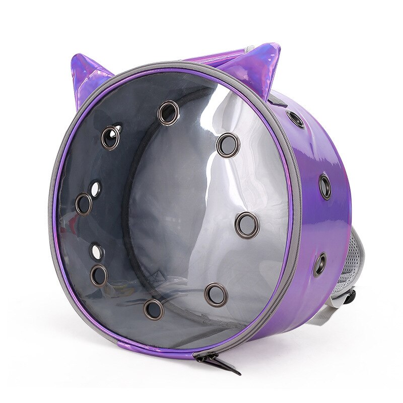 KFX-3093181 Transparent Pet Backpack for Cats and Small Dogs - Portable, Breathable Design