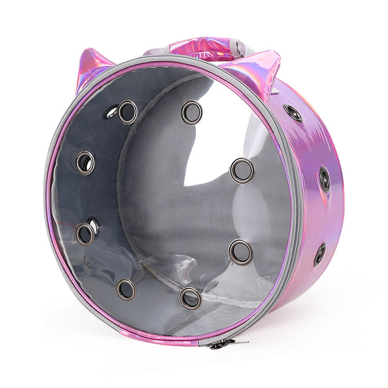 KFX-3093181 Transparent Pet Backpack for Cats and Small Dogs - Portable, Breathable Design