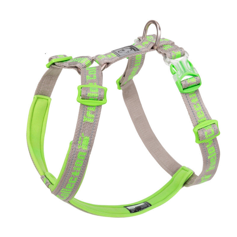 KFX-3095997 Reflective No Pull Dog Harness with Neoprene Padding - Adjustable Military Style Training Vest for Comfort and Safety