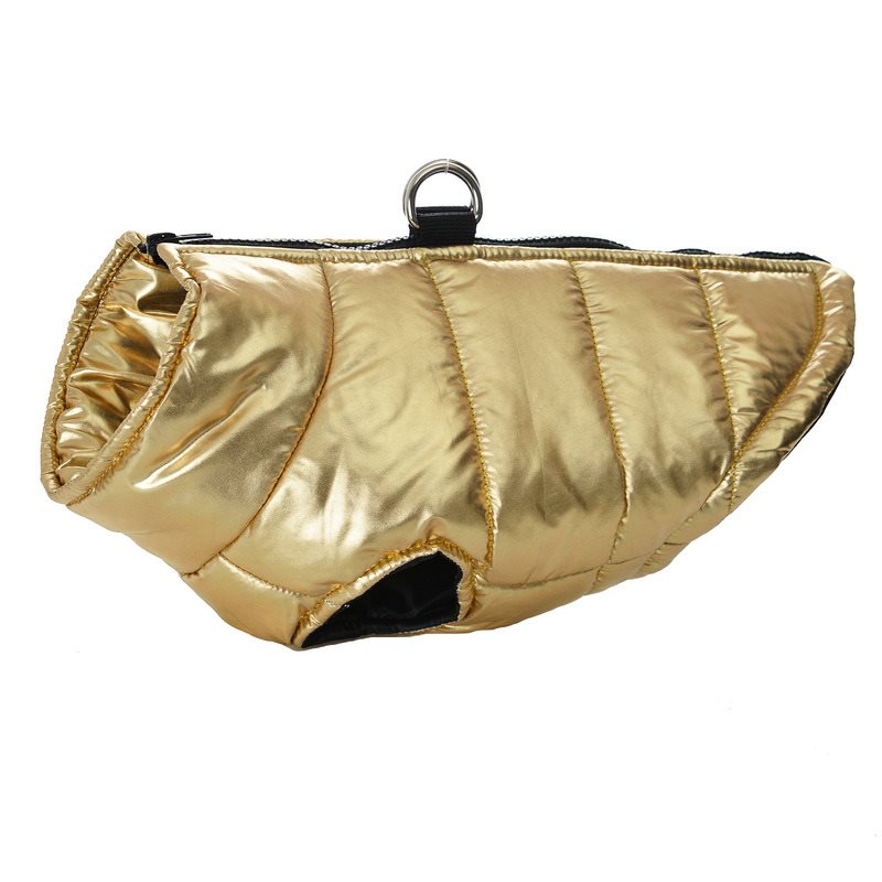 KFX-3096381 Cozy Autumn and Winter Dog Vest Jacket in Red, Pink, Blue, Gold, and Silver - Sizes SM to XXXL