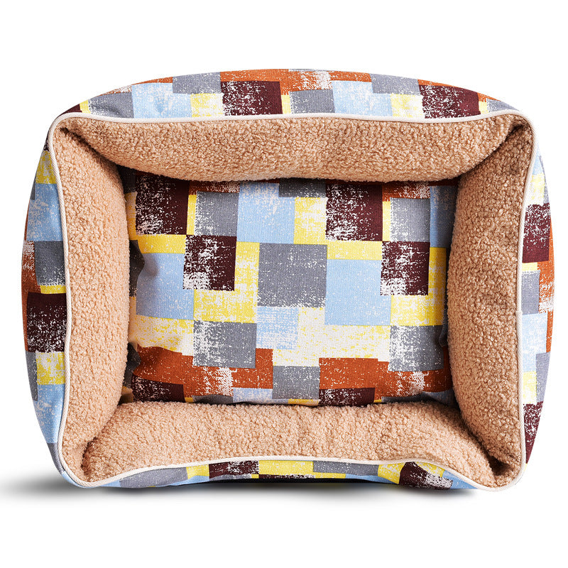 KFX-3096765 Soft and Cozy Pet Bed with Cartoon Design and Various Color Options for Small to Large Pets