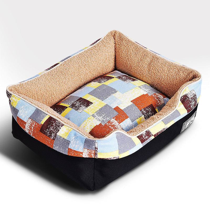 KFX-3096765 Soft and Cozy Pet Bed with Cartoon Design and Various Color Options for Small to Large Pets
