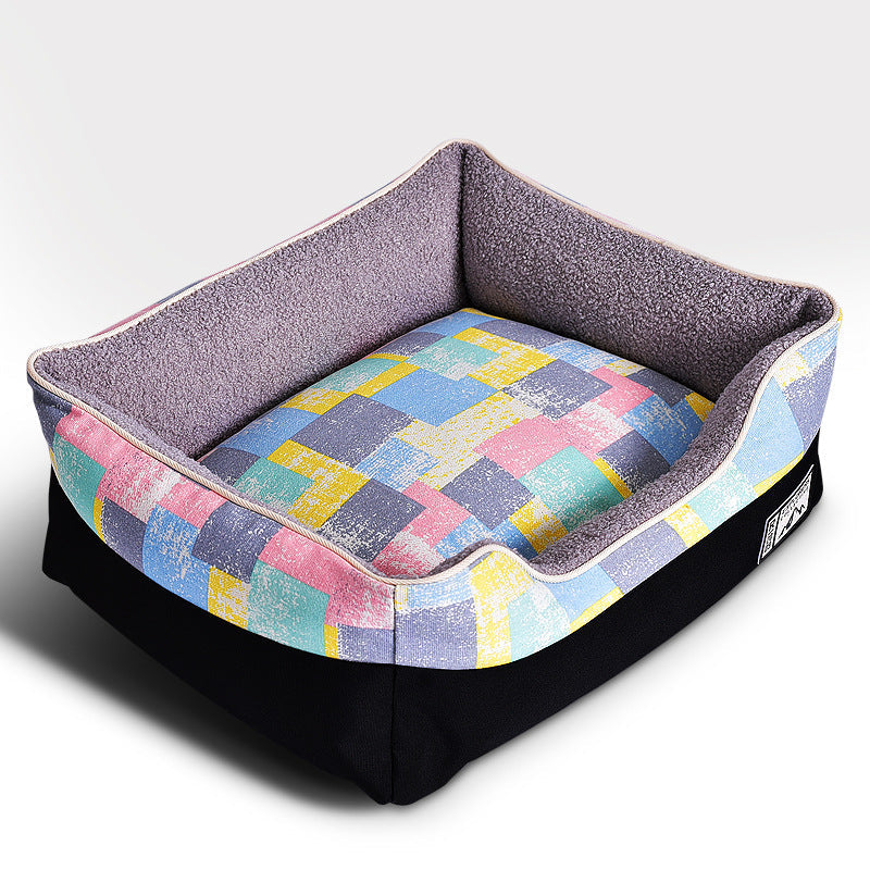 KFX-3096765 Soft and Cozy Pet Bed with Cartoon Design and Various Color Options for Small to Large Pets