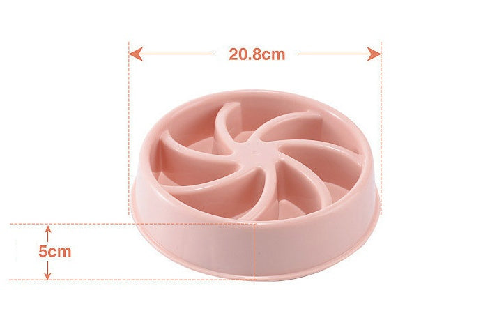 KFX-3096893 Slow Feed Bowl for Dogs and Cats - Plastic Choke Prevention Design in Various Styles and Colors
