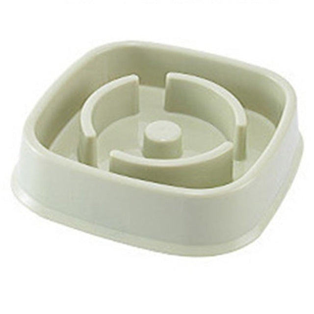KFX-3096893 Slow Feed Bowl for Dogs and Cats - Plastic Choke Prevention Design in Various Styles and Colors