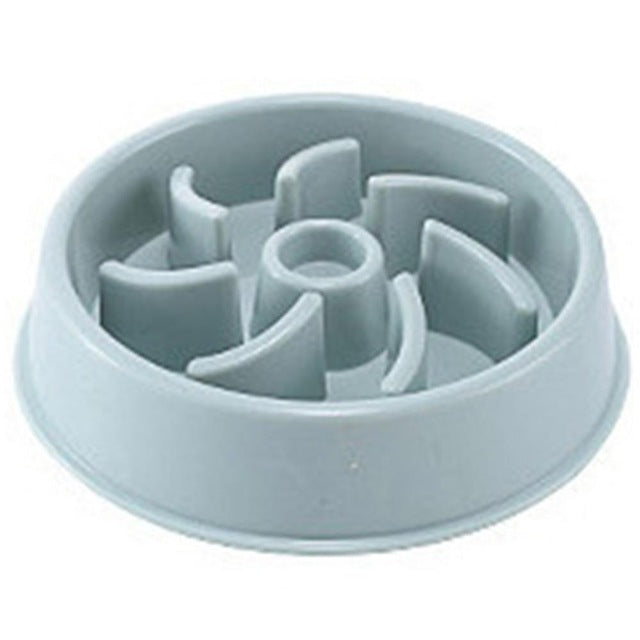 KFX-3096893 Slow Feed Bowl for Dogs and Cats - Plastic Choke Prevention Design in Various Styles and Colors