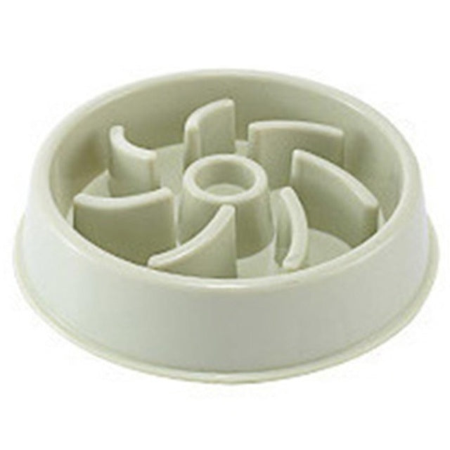 KFX-3096893 Slow Feed Bowl for Dogs and Cats - Plastic Choke Prevention Design in Various Styles and Colors