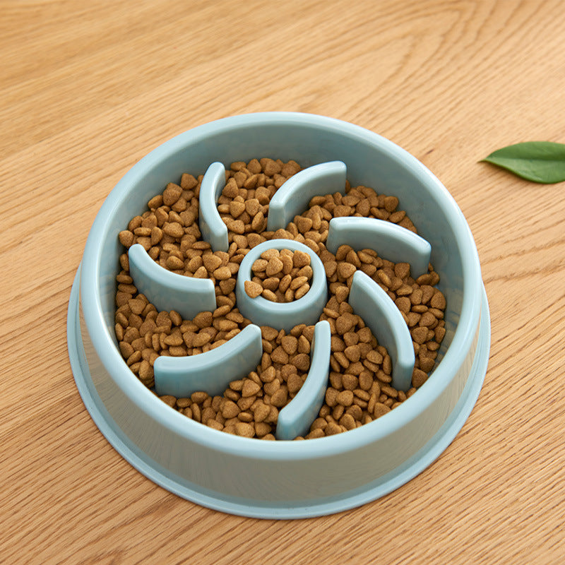 KFX-3096893 Slow Feed Bowl for Dogs and Cats - Plastic Choke Prevention Design in Various Styles and Colors