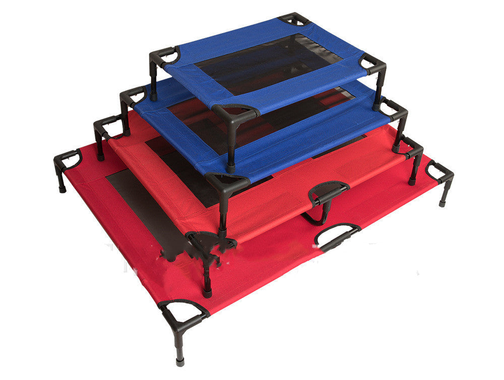 KFX-3100349 Portable Folding Pet Trampoline Bed - Durable Steel Frame with Breathable Oxford Cloth Cover