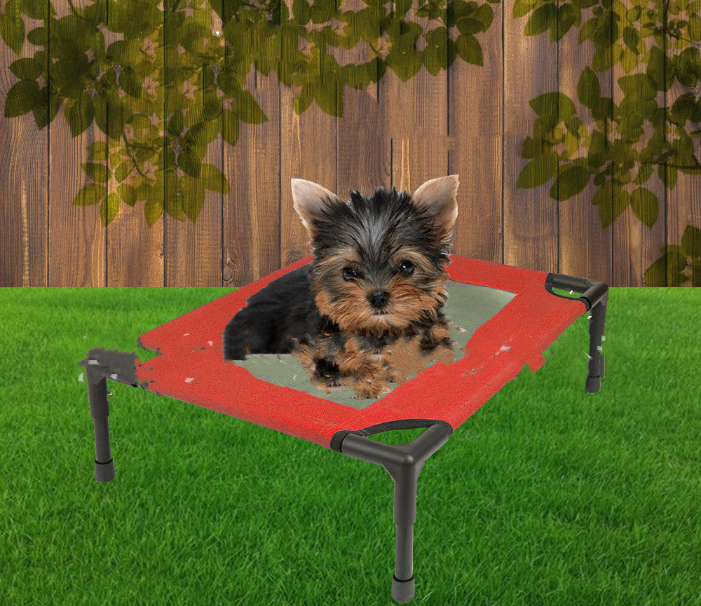 KFX-3100349 Portable Folding Pet Trampoline Bed - Durable Steel Frame with Breathable Oxford Cloth Cover