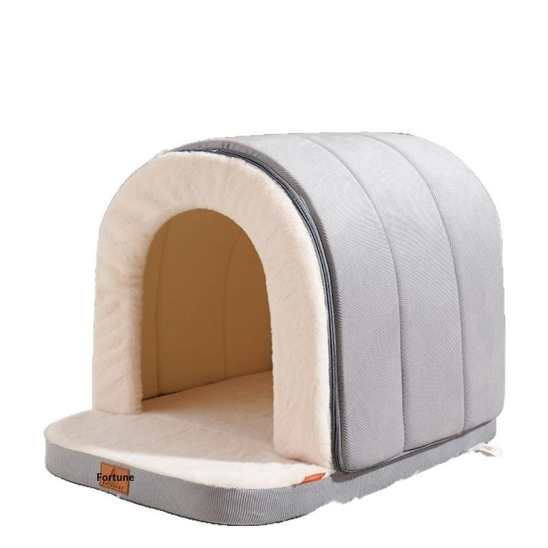 KFX-3102525 Fully Enclosed Insulated Dog House Tent for Outdoor Comfort and Warmth