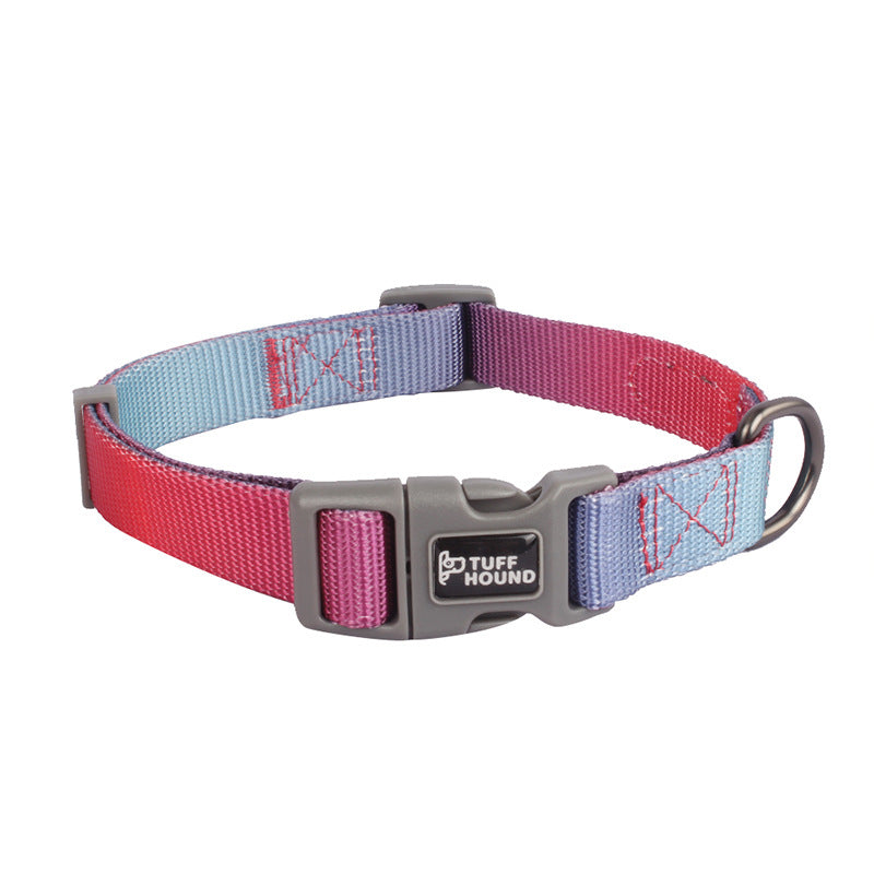 KFX-3104445 Nylon Dog Traction Collar with Letter Pattern for All Seasons, Multiple Sizes Available