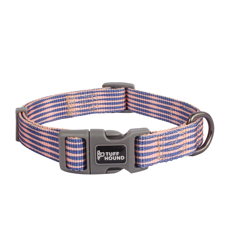 KFX-3104445 Nylon Dog Traction Collar with Letter Pattern for All Seasons, Multiple Sizes Available