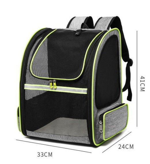 KFX-3104701 Full Mesh Breathable Canvas Pet Carrier Bag in Multiple Colors